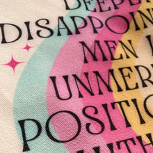 Load image into Gallery viewer, Out of Patience for Deeply Disappointing Men Slouchy Canvas Tote in Natural