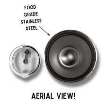 Load image into Gallery viewer, Out of Patience for Deeply Disappointing Men in Unmerited Positions of Authority Feminist Travel Mug in White