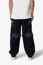 Load image into Gallery viewer, Oversized Cargo Pants - Washed Black