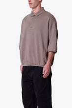 Load image into Gallery viewer, Oversized Knit Polo S/S Shirt - Bone