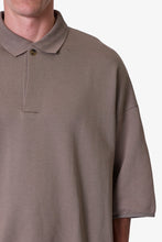 Load image into Gallery viewer, Oversized Knit Polo S/S Shirt - Bone