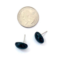 Load image into Gallery viewer, Black  Oval Lucite Stud Earrings