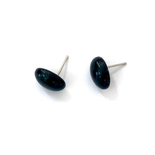 Load image into Gallery viewer, Black  Oval Lucite Stud Earrings
