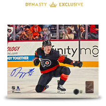Load image into Gallery viewer, Owen Tippett Knee Celebration Philadelphia Flyers Autographed 11" x 14" Hockey Photo