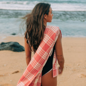 Palaka Premium Woven Towel - Guava