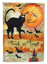 Load image into Gallery viewer, Trick or Treat Moon Halloween Garden Flag - Outdoor Decorative Yard Flag