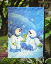 Load image into Gallery viewer, Blue Snow Baby Snowman Garden Flag – Decorative Outdoor Yard Flag PJC1007GF