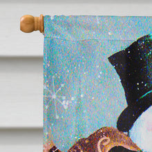 Load image into Gallery viewer, Christmas Tree Friends Snowman Flag Canvas House Size PJC1008CHF