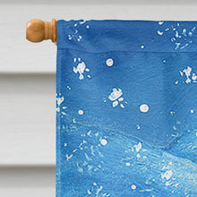 Load image into Gallery viewer, Gathering Snowflakes Snowman Flag Canvas House Size PJC1011CHF