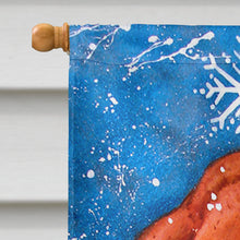 Load image into Gallery viewer, Gingerbread and Snowflake Snowman Flag Canvas House Size PJC1012CHF