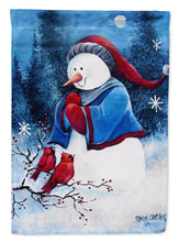 Load image into Gallery viewer, Hello Winter Friends Snowman Flag Canvas House Size PJC1013CHF