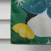 Load image into Gallery viewer, Just Dropping In To Say Hello Christmas Penguin  Flag Canvas House Size PJC1015CHF