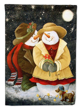 Load image into Gallery viewer, Love at Christmas Snowman Flag Canvas House Size PJC1016CHF