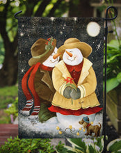 Load image into Gallery viewer, Love at Christmas Snowman Garden Flag - Outdoor Decorative Yard Flag