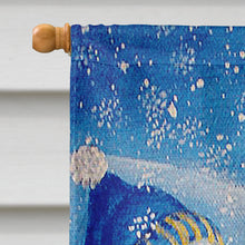 Load image into Gallery viewer, Snow babies At Play Snowman Flag Canvas House Size PJC1017CHF
