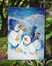 Load image into Gallery viewer, Snow babies At Play Snowman Garden Flag - Outdoor Decorative Yard Flag PJC1017GF