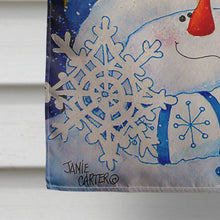 Load image into Gallery viewer, Snowflake Buddies Snowman Flag Canvas House Size PJC1018CHF