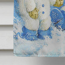 Load image into Gallery viewer, Snowflakes At Play Snowman Flag Canvas House Size PJC1019CHF