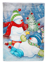 Load image into Gallery viewer, The Teens Celebrate Snowman Garden Flag - Outdoor Decorative Yard Flag