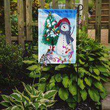 Load image into Gallery viewer, Trimming the Tree Snowman Garden Flag – Decorative Outdoor Yard Flag PJC1024GF