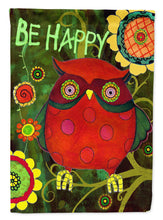Load image into Gallery viewer, Be Happy Oh Yeah Owl Flag Canvas House Size PJC1027CHF