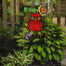 Load image into Gallery viewer, Be Happy Oh Yeah Owl Garden Flag - Outdoor Decorative Yard Flag