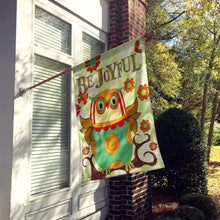 Load image into Gallery viewer, Be Joyful Owl Flag Canvas House Size PJC1028CHF