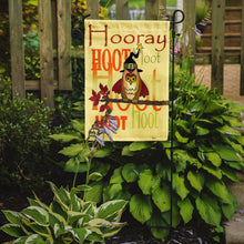 Load image into Gallery viewer, Hooray Hoot Hoot Owl Garden Flag - Outdoor Decorative Yard Flag PJC1030GF