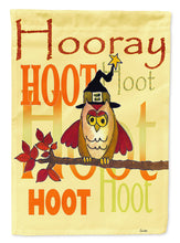 Load image into Gallery viewer, Hooray Hoot Hoot Owl Garden Flag - Outdoor Decorative Yard Flag PJC1030GF