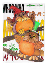 Load image into Gallery viewer, Whoo Who Owl Garden Flag – Decorative Outdoor Yard Flag PJC1032GF