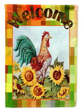 Load image into Gallery viewer, Welcome Rooster Garden Flag - Outdoor Decorative Yard Flag