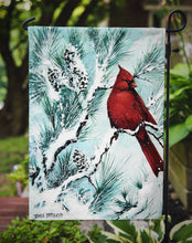Load image into Gallery viewer, Winter's Glory Redbird 1 Northern Cardinal Garden Flag – Decorative Outdoor Yard Flag PJC1057GF