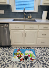 Load image into Gallery viewer, Candy Canes for Sale Snowman Machine Washable Memory Foam Mat PJC1076RUG