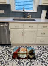 Load image into Gallery viewer, Kindly Visitor Santa Claus Christmas Machine Washable Memory Foam Mat PJC1079RUG