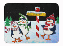 Load image into Gallery viewer, North Pole Welcomes You Penguins Machine Washable Memory Foam Mat PJC1082RUG