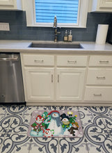 Load image into Gallery viewer, Snowman Collection For the Holidays Machine Washable Memory Foam Mat PJC1084RUG