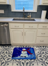 Load image into Gallery viewer, Happy Holidays Snowman Machine Washable Memory Foam Mat PJC1085RUG