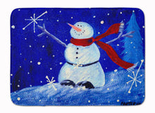 Load image into Gallery viewer, Happy Holidays Snowman Machine Washable Memory Foam Mat PJC1085RUG