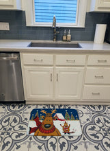 Load image into Gallery viewer, The Tree Famers Reindeer Christmas Machine Washable Memory Foam Mat PJC1088RUG
