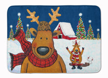 Load image into Gallery viewer, The Tree Famers Reindeer Christmas Machine Washable Memory Foam Mat PJC1088RUG