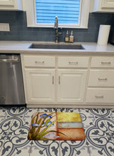 Load image into Gallery viewer, Message From The Sea Fishes Machine Washable Memory Foam Mat PJC1118RUG