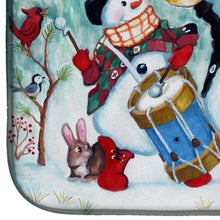 Load image into Gallery viewer, Snowmen Strike up the Band Dish Drying Mat – Absorbent, Artistic Kitchen Essentials PJH3002DDM