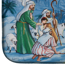 Load image into Gallery viewer, Nativity Born in Bethlehem Dish Drying Mat – Absorbent, Artistic Kitchen Essentials PJH3005DDM
