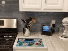 Load image into Gallery viewer, Nativity Born in Bethlehem Glass Cutting Boards – Durable, Decorative Kitchen Art Large PJH3005LCB