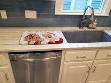 Load image into Gallery viewer, Santa Claus A Home for the Holidays Dish Drying Mat – Absorbent, Artistic Kitchen Essentials PJH3006DDM