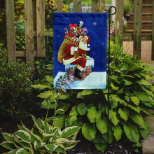 Load image into Gallery viewer, Santa Claus A Visit from Santa Garden Flag – Decorative Outdoor Yard Flag PJH3009GF