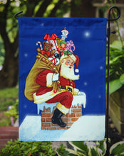 Load image into Gallery viewer, Santa Claus A Visit from Santa Garden Flag – Decorative Outdoor Yard Flag PJH3009GF