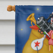 Load image into Gallery viewer, Santa Claus Down the Chimney Flag Canvas House Size PJH3010CHF