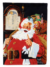 Load image into Gallery viewer, Santa Claus At the Stroke of Midnight Flag Canvas House Size PJH3012CHF