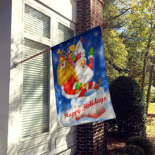 Load image into Gallery viewer, Santa Claus Hope I Don't Get Stuck Flag Canvas House Size PJH3014CHF